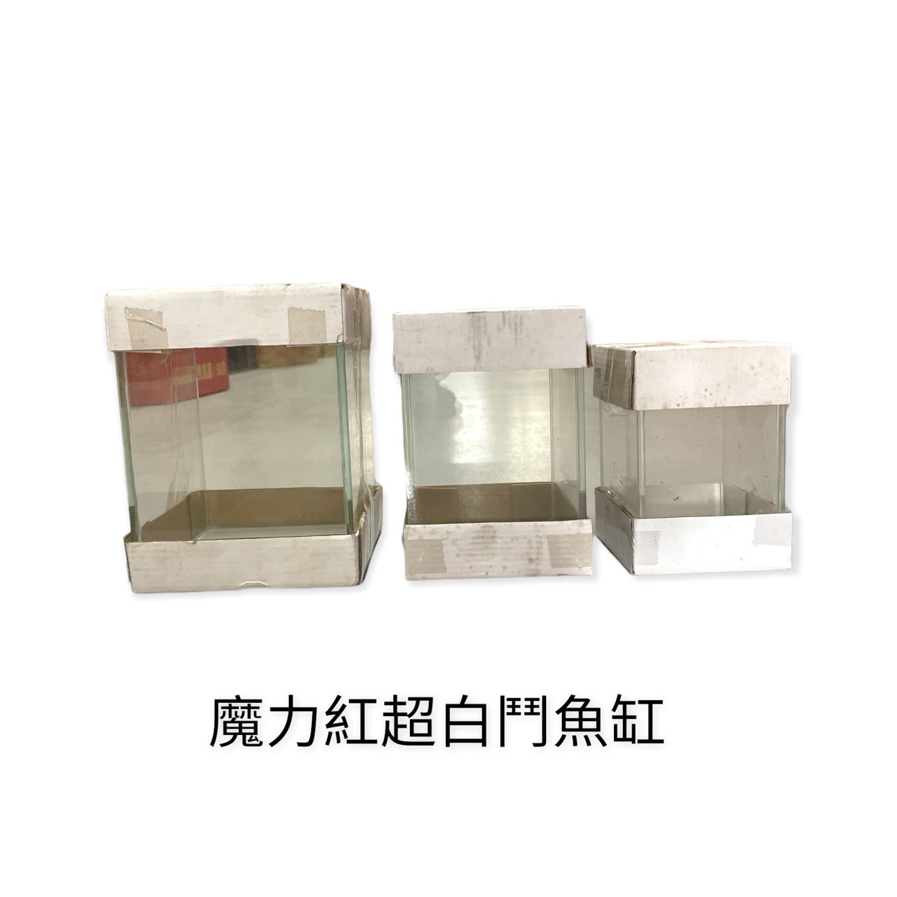 水族用品、魚／烏龜飼料/玻璃魚缸.圓球/魔力紅-超白鬥魚缸
