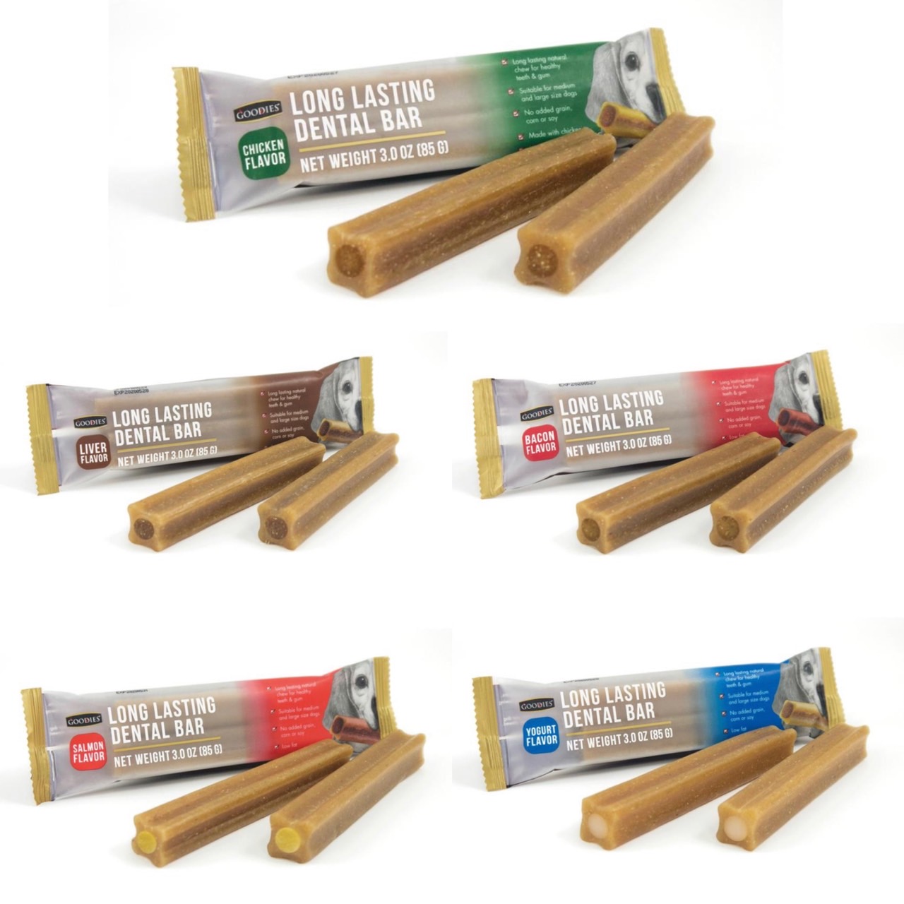 犬食品/潔牙骨、零食區/竣百junbai/goodles耐嚼型潔牙棒-2入組